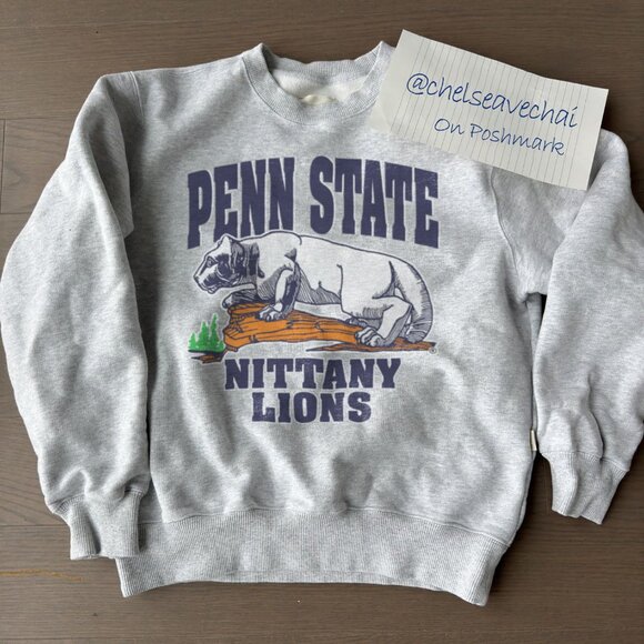 Retro Pennsylvania State University Penn State Nittany Lions Football Sweatshirt - Picture 1 of 2